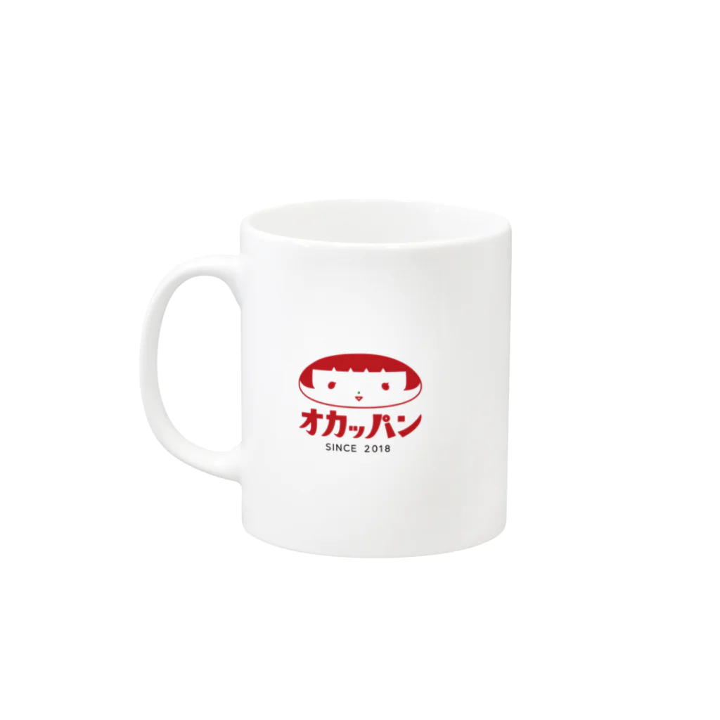 ぷにぷにSHOPのオカッパン Mug :left side of the handle