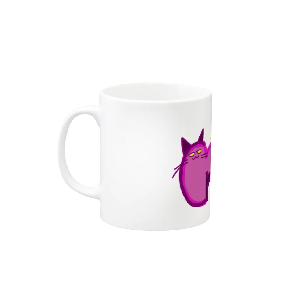 mamiCrazyGirl26の気まぐれ猫ちゃん Mug :left side of the handle