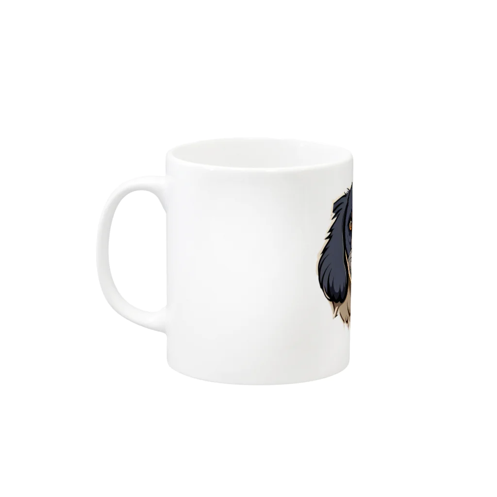 レイチェルのまっすぐな犬 Mug :left side of the handle