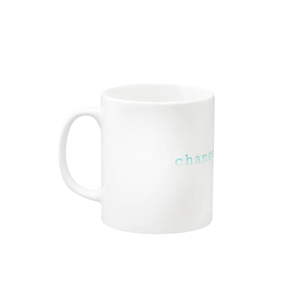 あおあおのchange Mug :left side of the handle