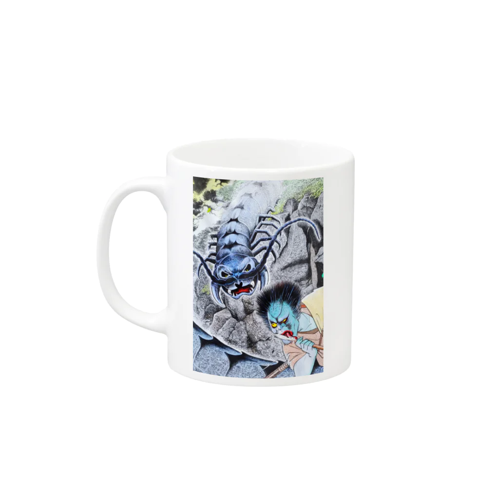 Digital Mix Company.【デジミ】の俵太 Mug :left side of the handle