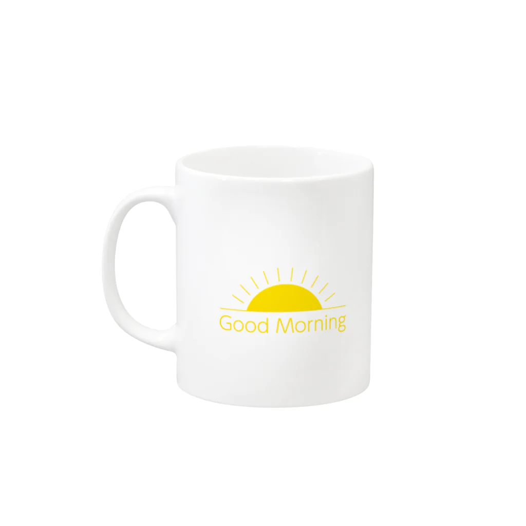 sai-nai_ひみつきちのGood Morning Mug :left side of the handle