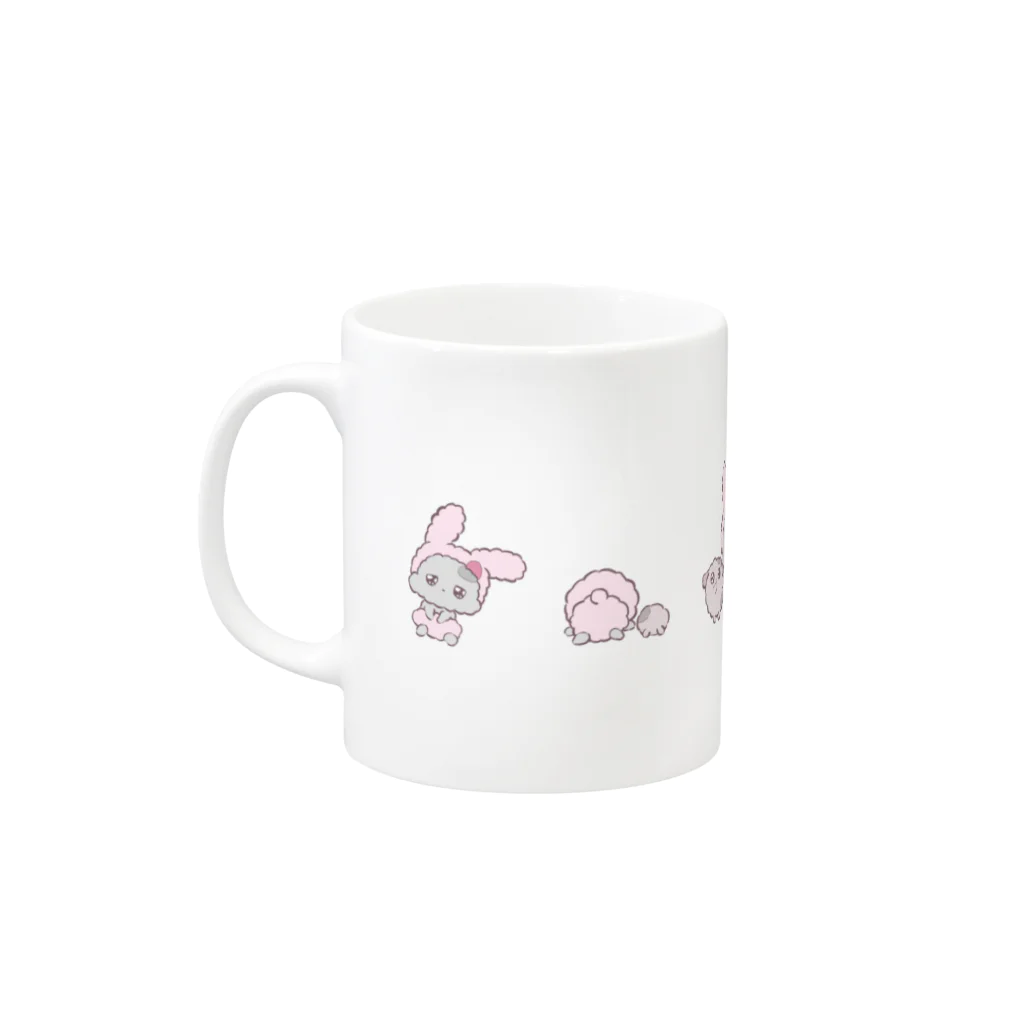 るんるん牧場のほこぷぅぷぅ Mug :left side of the handle