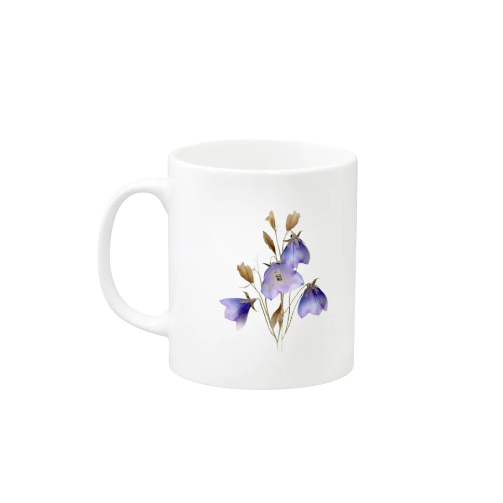 Atelier Petrichor Forestのキキョウ Chinese bellflower Mug :left side of the handle