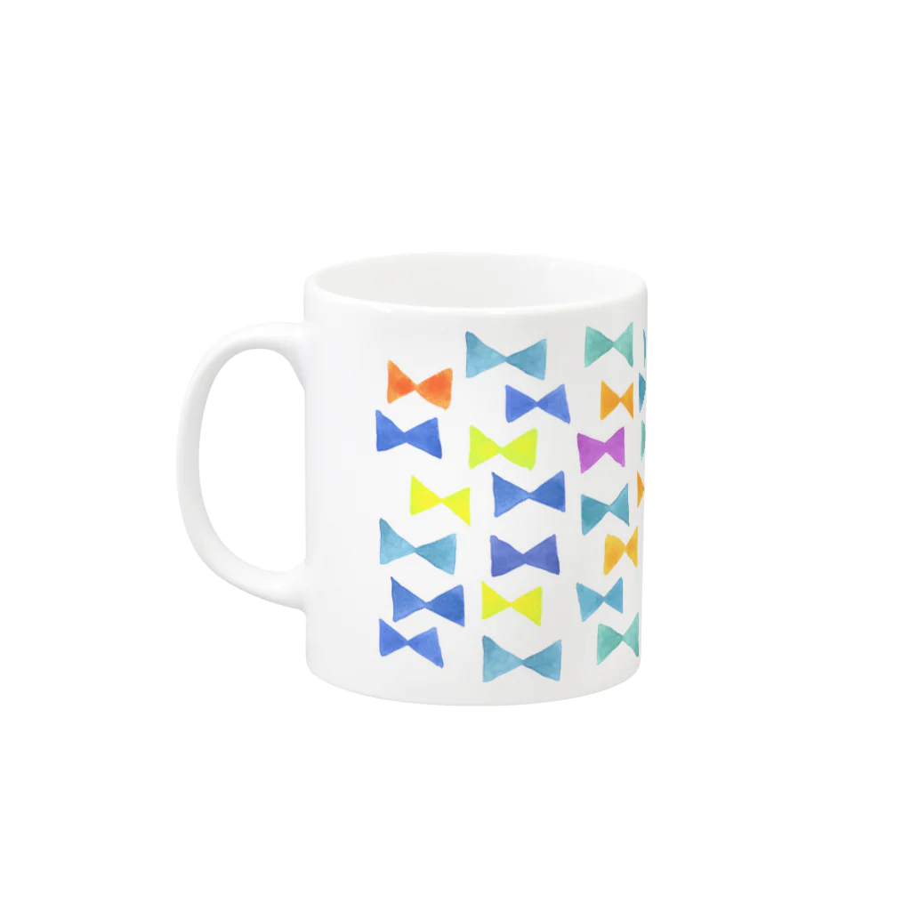 ツルモトマイのColor Ribbon/02 ウォレットフォンケース Mug :left side of the handle