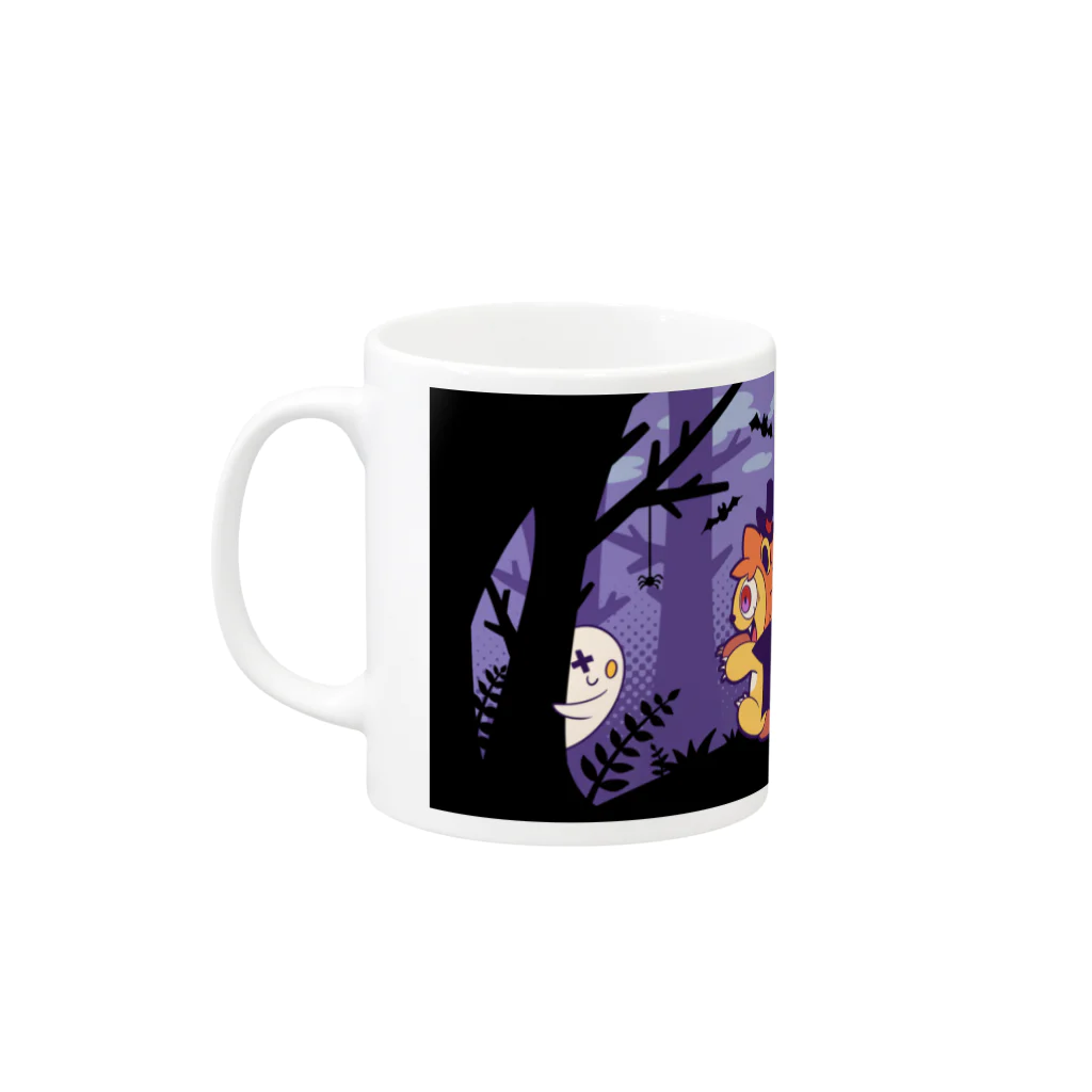 のーわんショップのゾンビ行進！ Mug :left side of the handle