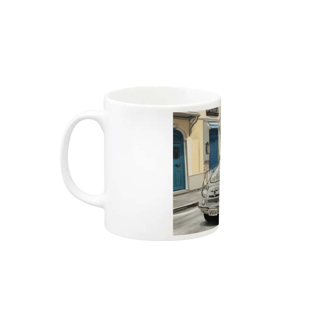 くま屋のチャーミング・フィアット500 Mug :left side of the handle