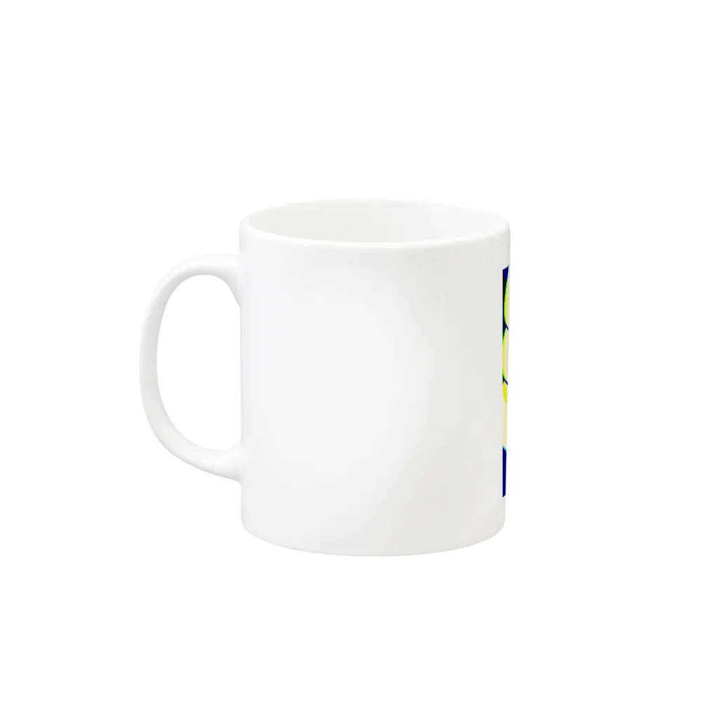 kusudashikaのソフトクリームマン Mug :left side of the handle
