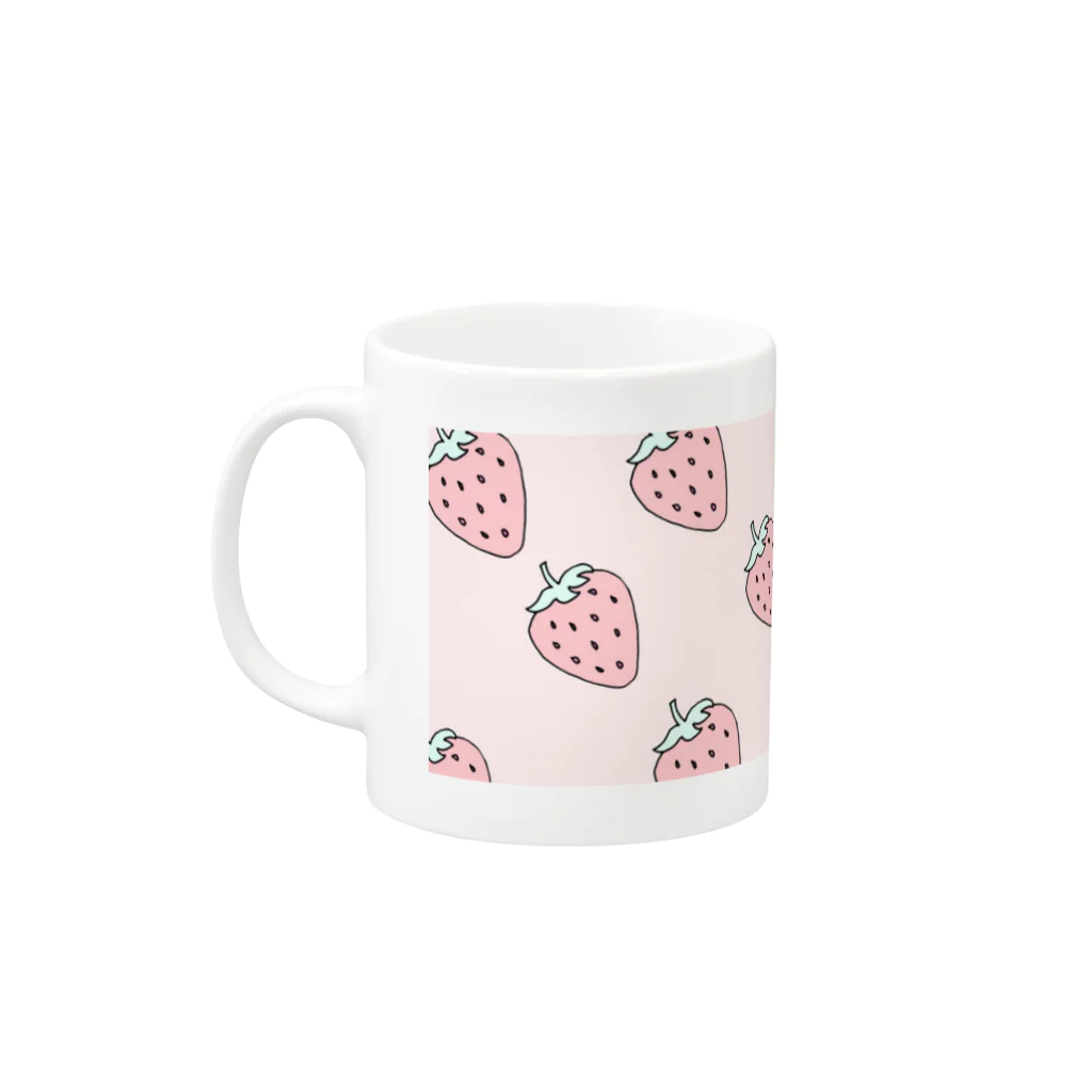 twiceのいちご マグカップ Mug :left side of the handle