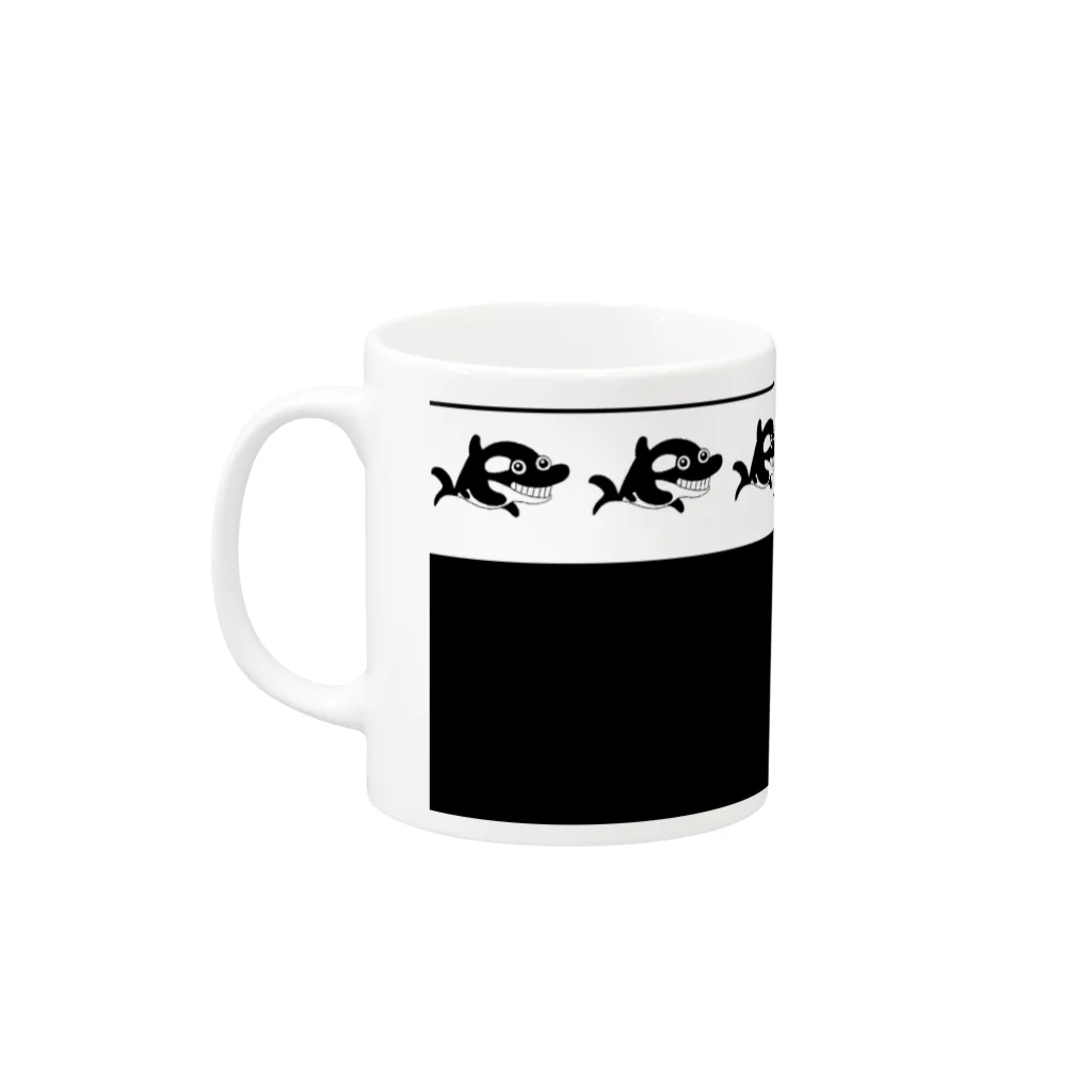 TinyTinyOrca's Select Shopのちっちゃいシャチの夢 Mug :left side of the handle