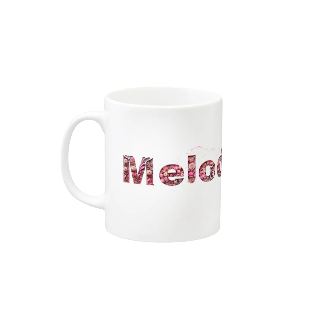 MelodyMirrorのMelodyMirrorオリジナル Mug :left side of the handle