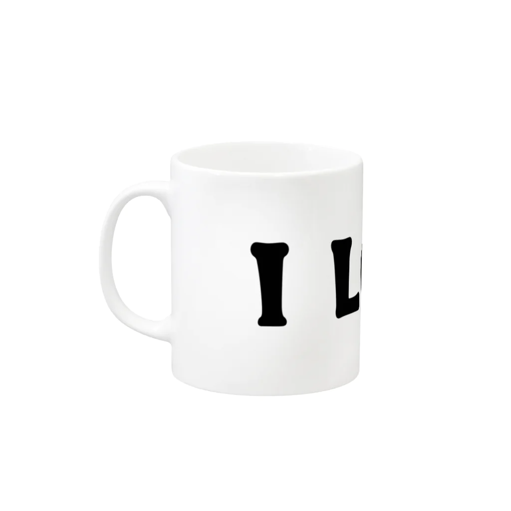 ほしいるかのI Love プードル Mug :left side of the handle