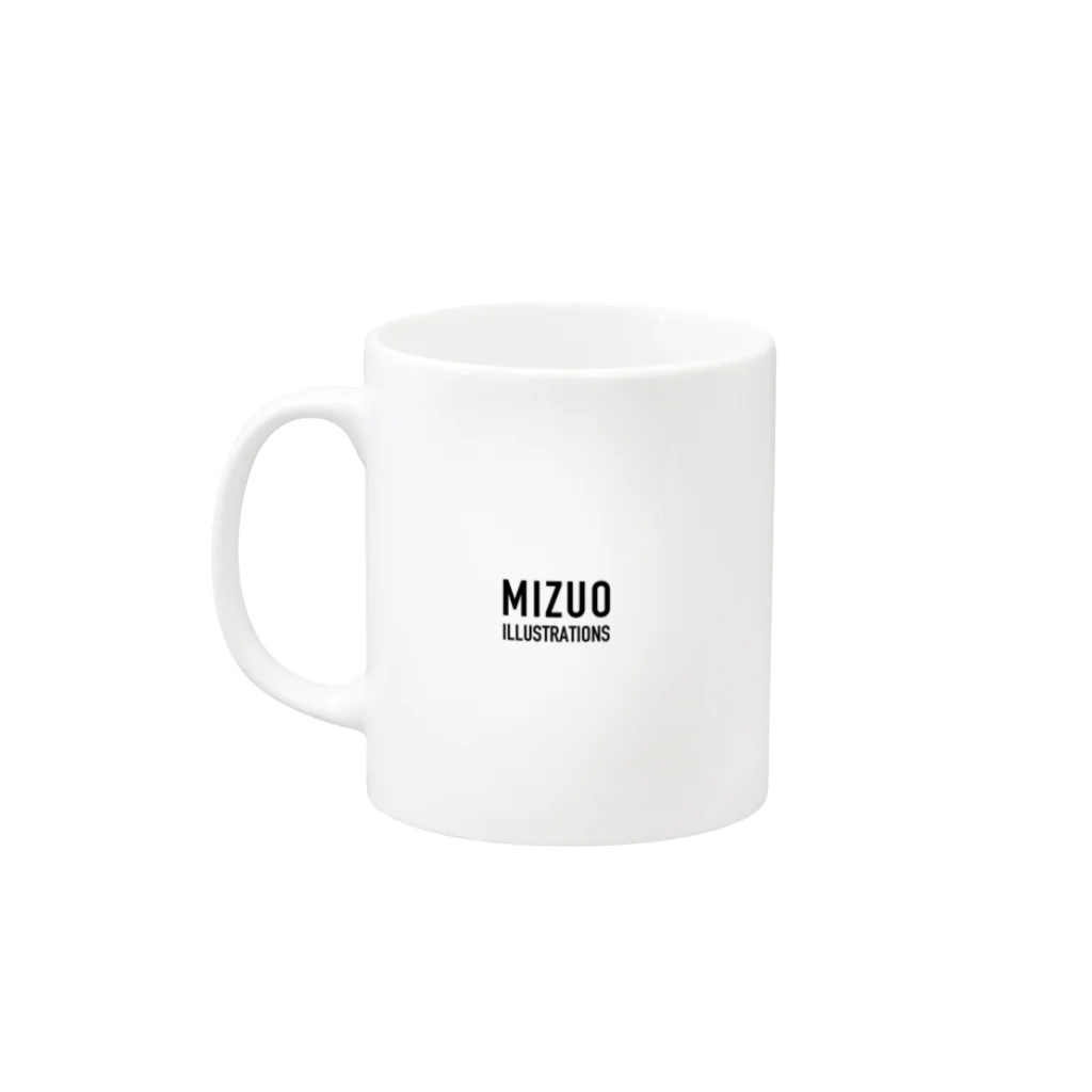 MIZUO_ILLUSTRATIONSのコーヒー通になれた気がするシリーズ Mug :left side of the handle