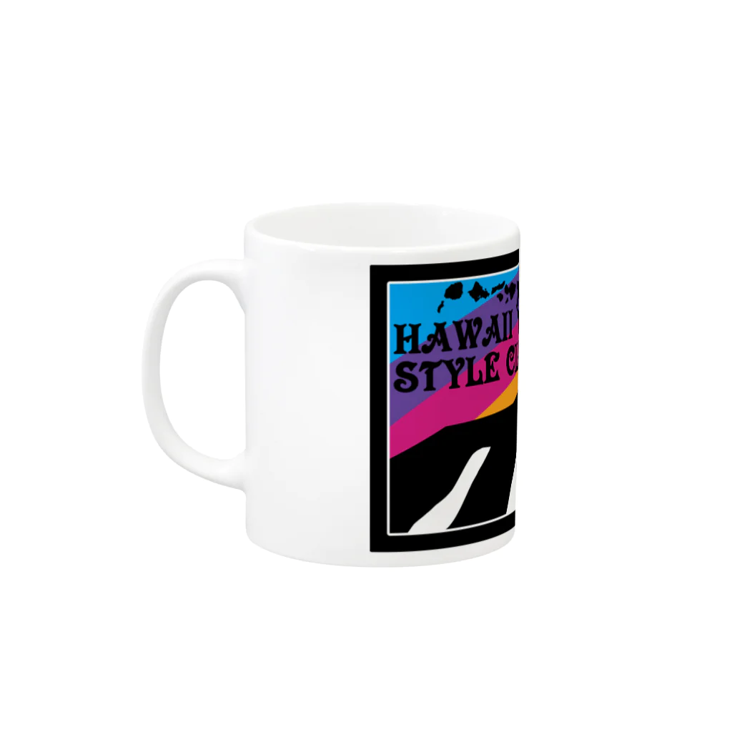 ハワイスタイルクラブのRainbow Paradise Mug :left side of the handle