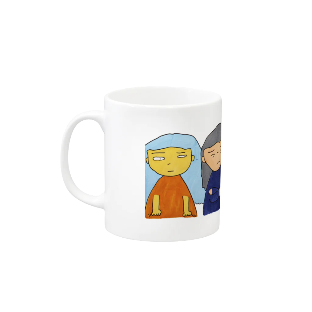 Wanimarixxのゴキゲンナナメ Mug :left side of the handle