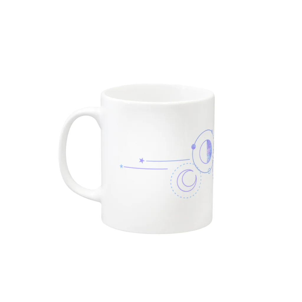 香庭くゆるのスターシード/宇宙/星 Mug :left side of the handle