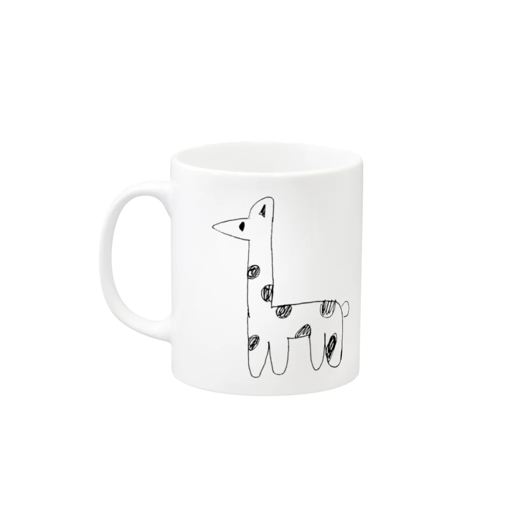 Want BのWant B Kirin Mug :left side of the handle