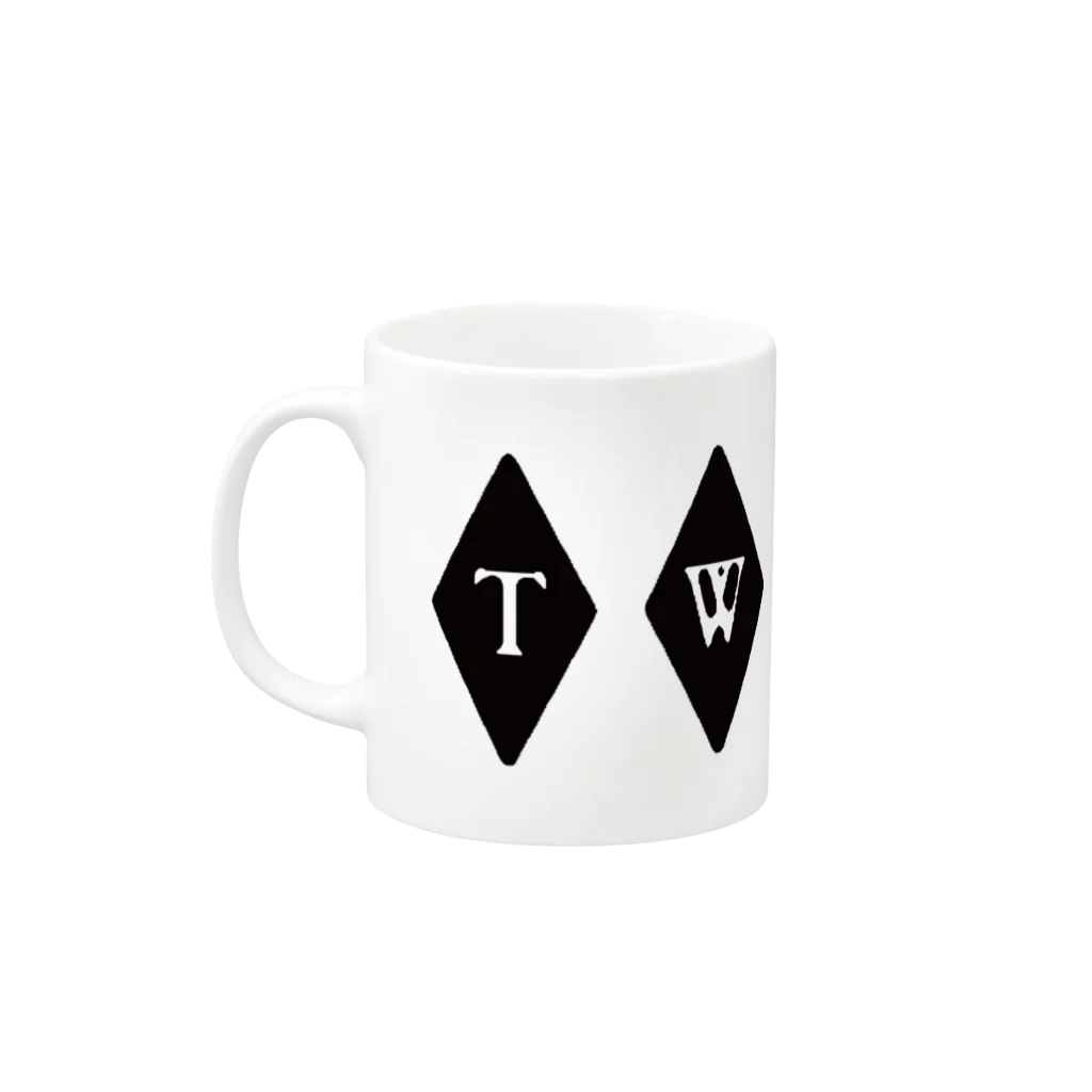 TWSTRのDIAMOND Mug :left side of the handle