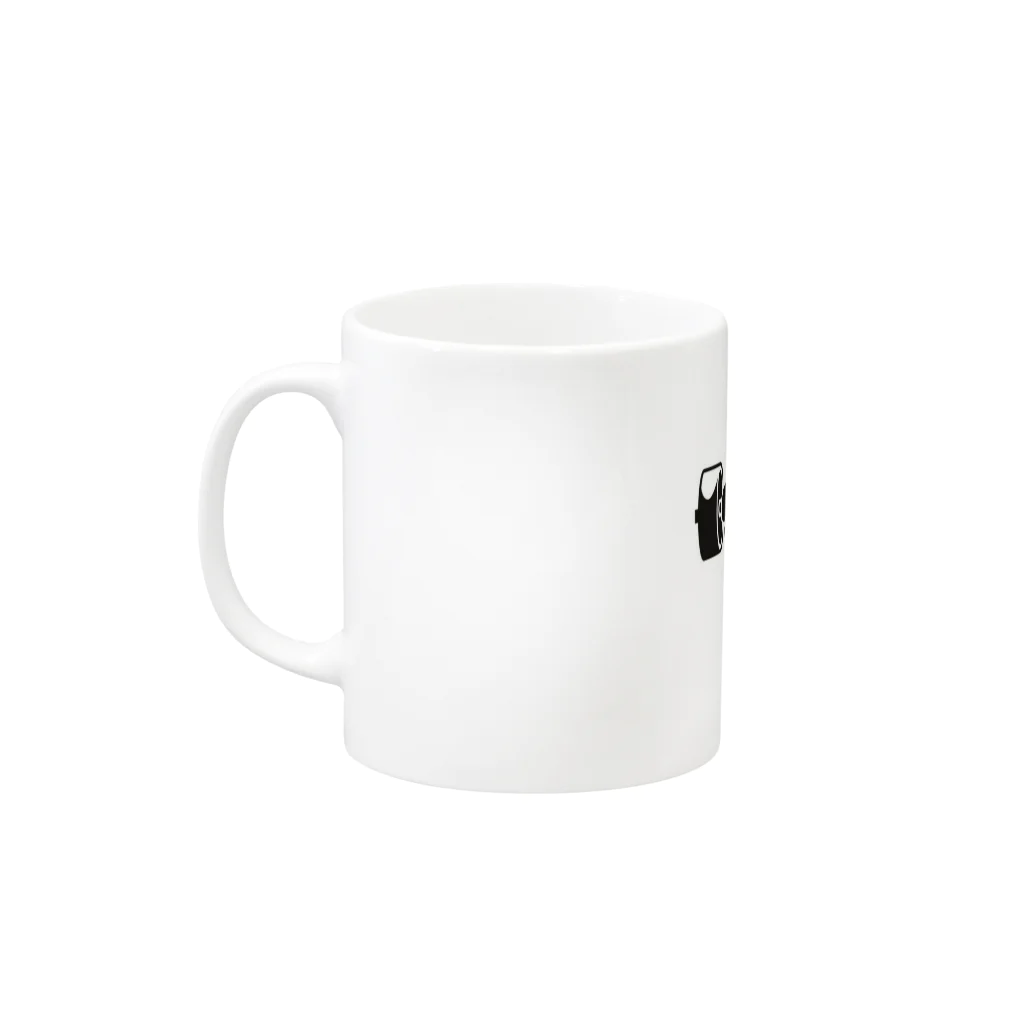 まくーーーーーんのゴリ筋 Mug :left side of the handle