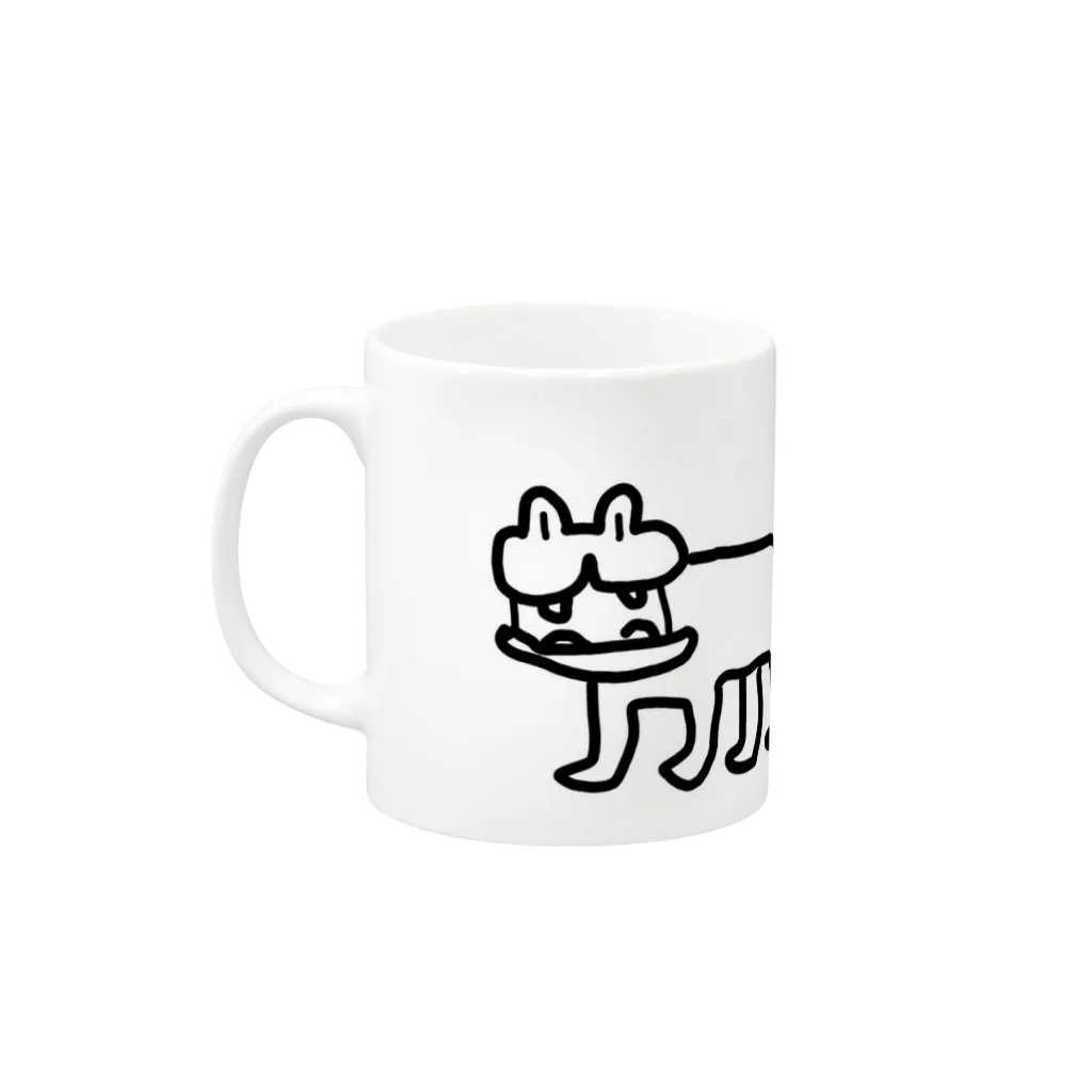 oomolinomoliのカバ　パイナップル Mug :left side of the handle