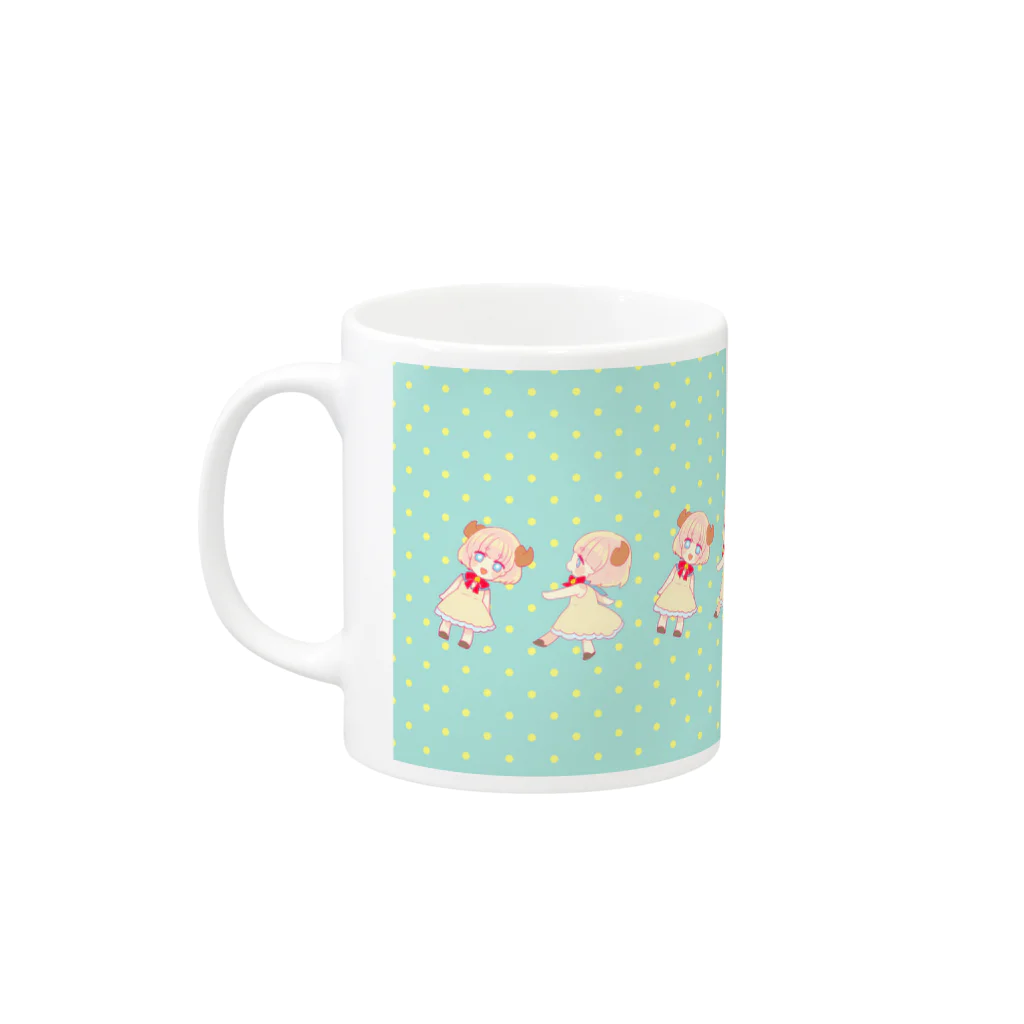 乃木びすこの行進 Mug :left side of the handle