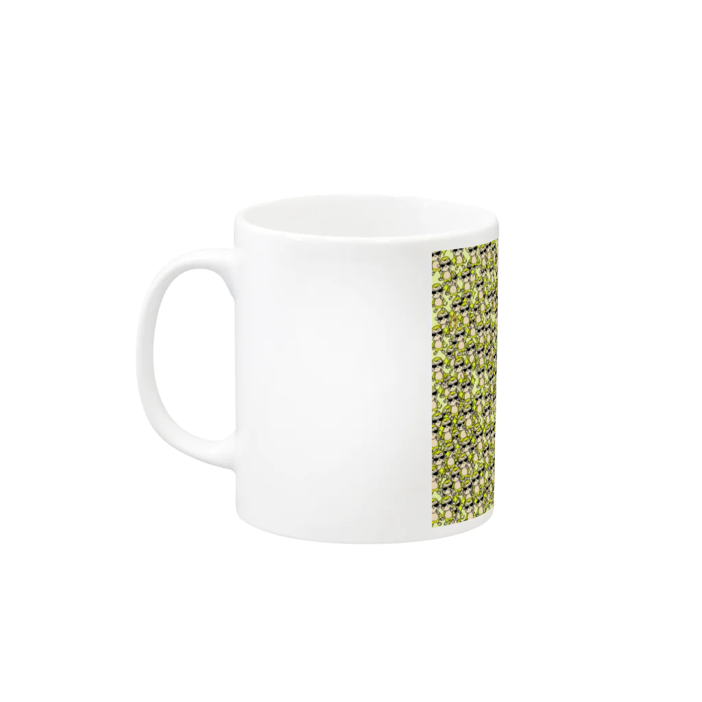 GUIDEBOOKのバナナ猿 Mug :left side of the handle