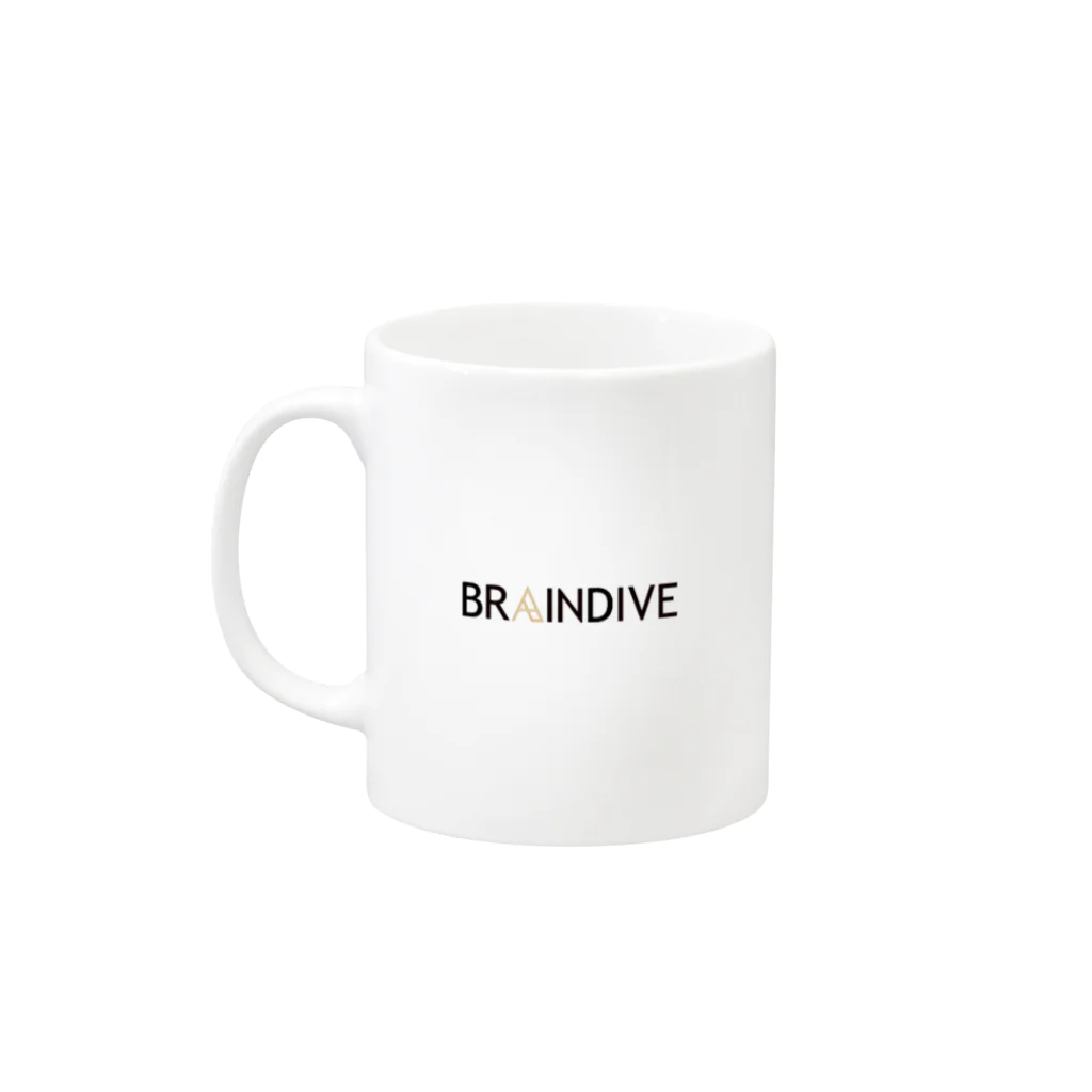 あたらしくんのオンラインショプの【BRAINDIVE】マグカップ Mug :left side of the handle