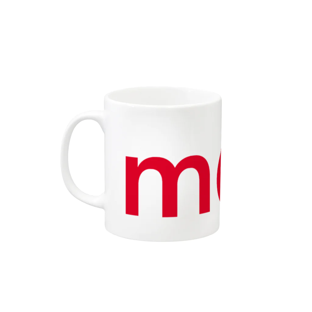 merciのmerci red logo "limited" Mug :left side of the handle