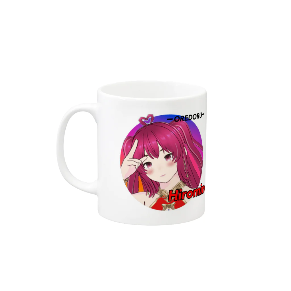 CASPROSTORESのYouTubeアニメ『俺ドル』キャラグッズ ひろみんA Mug :left side of the handle