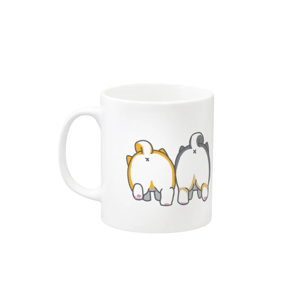 しぇるーののむっちり柴犬くん Mug :left side of the handle