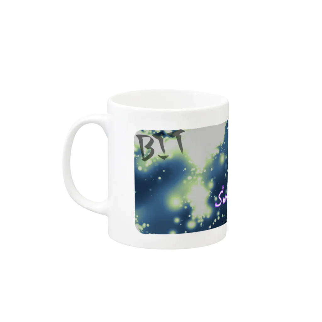 雨音月陽のBIT 白銀天マグカップ Mug :left side of the handle