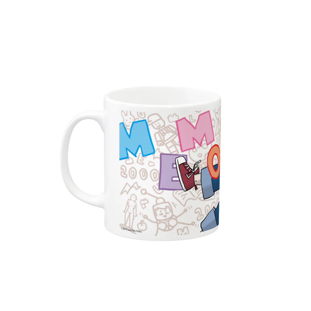 レゴ娘のメモリアル Mug :left side of the handle