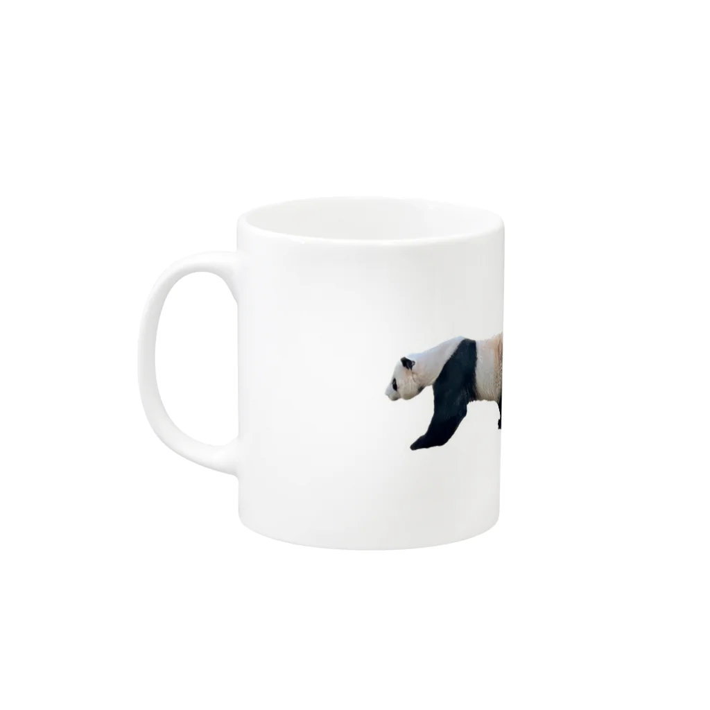 レピスタのPANDAパンダぱんだ Mug :left side of the handle