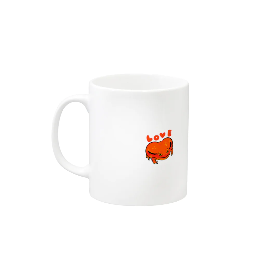 コハラアキコのアカトマトLove Mug :left side of the handle