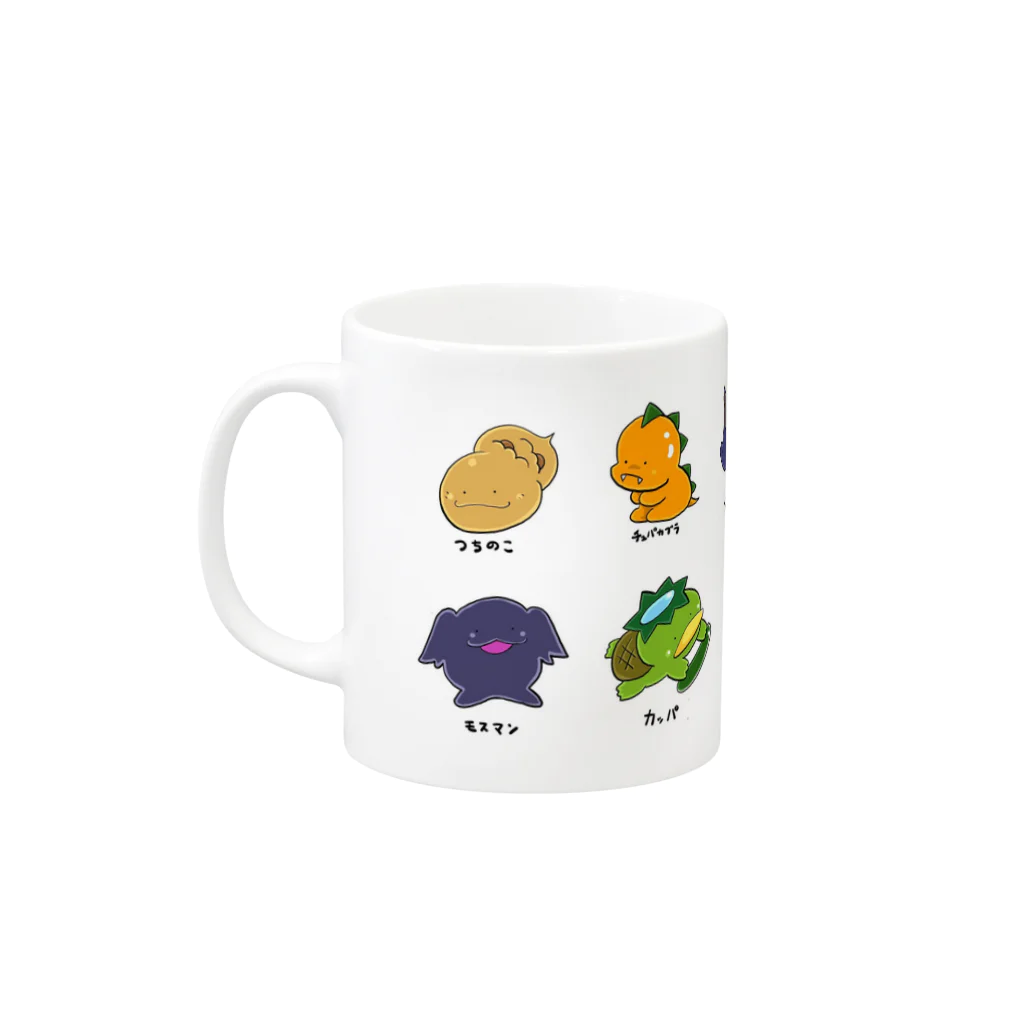 もふもふ堂のUMAグカップ２ Mug :left side of the handle