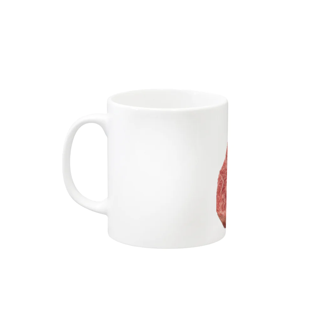 TOMandJIMMYの牛肉 Mug :left side of the handle