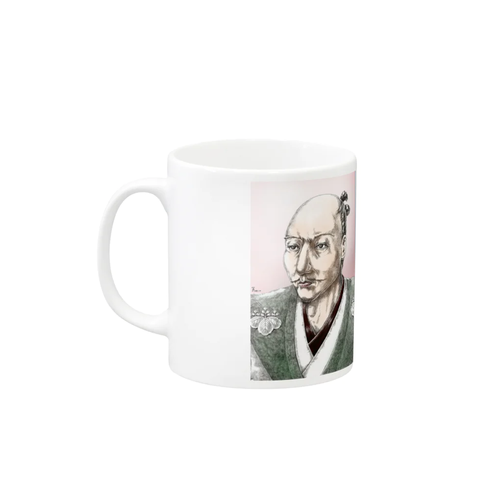 T_Bandyの戦国三英傑 Mug :left side of the handle