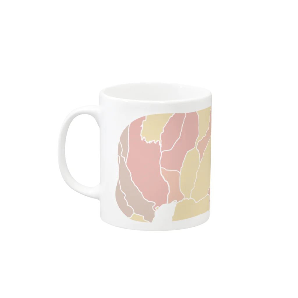 ぐんまちゃんオリジナル地図グッズのぐんまちゃん×伊香保マグカップ Mug :left side of the handle