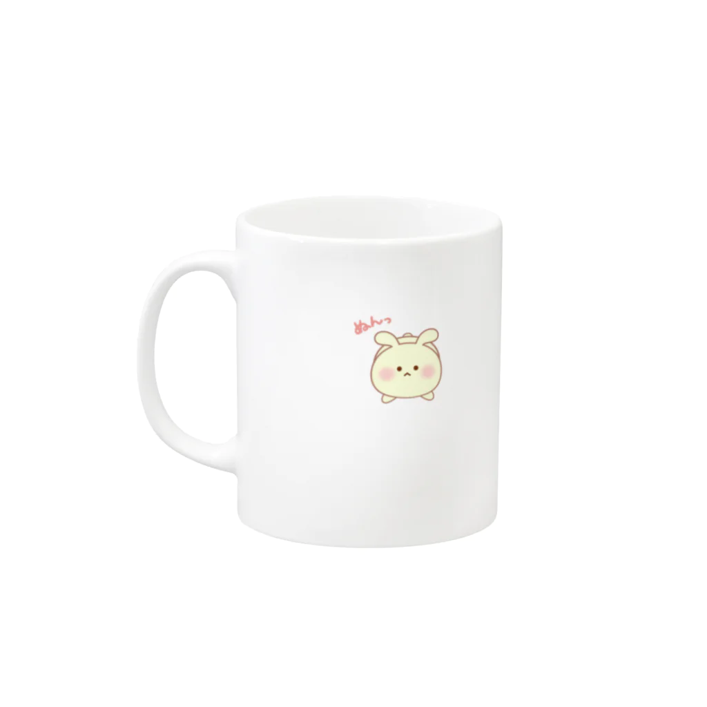 かっぱちゃん🌼のもちうさデザ2 Mug :left side of the handle