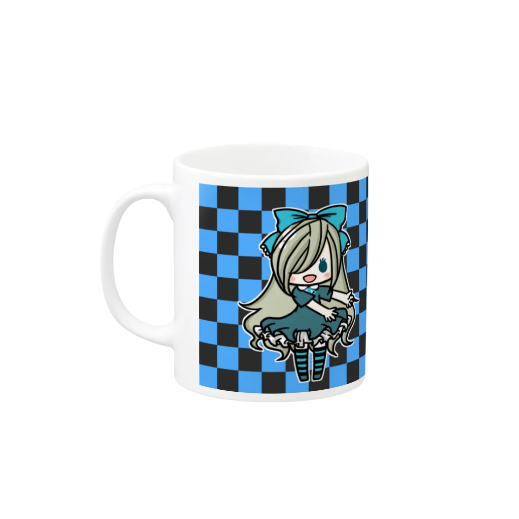 マヨナカマートの墓掘りちゃん Mug :left side of the handle