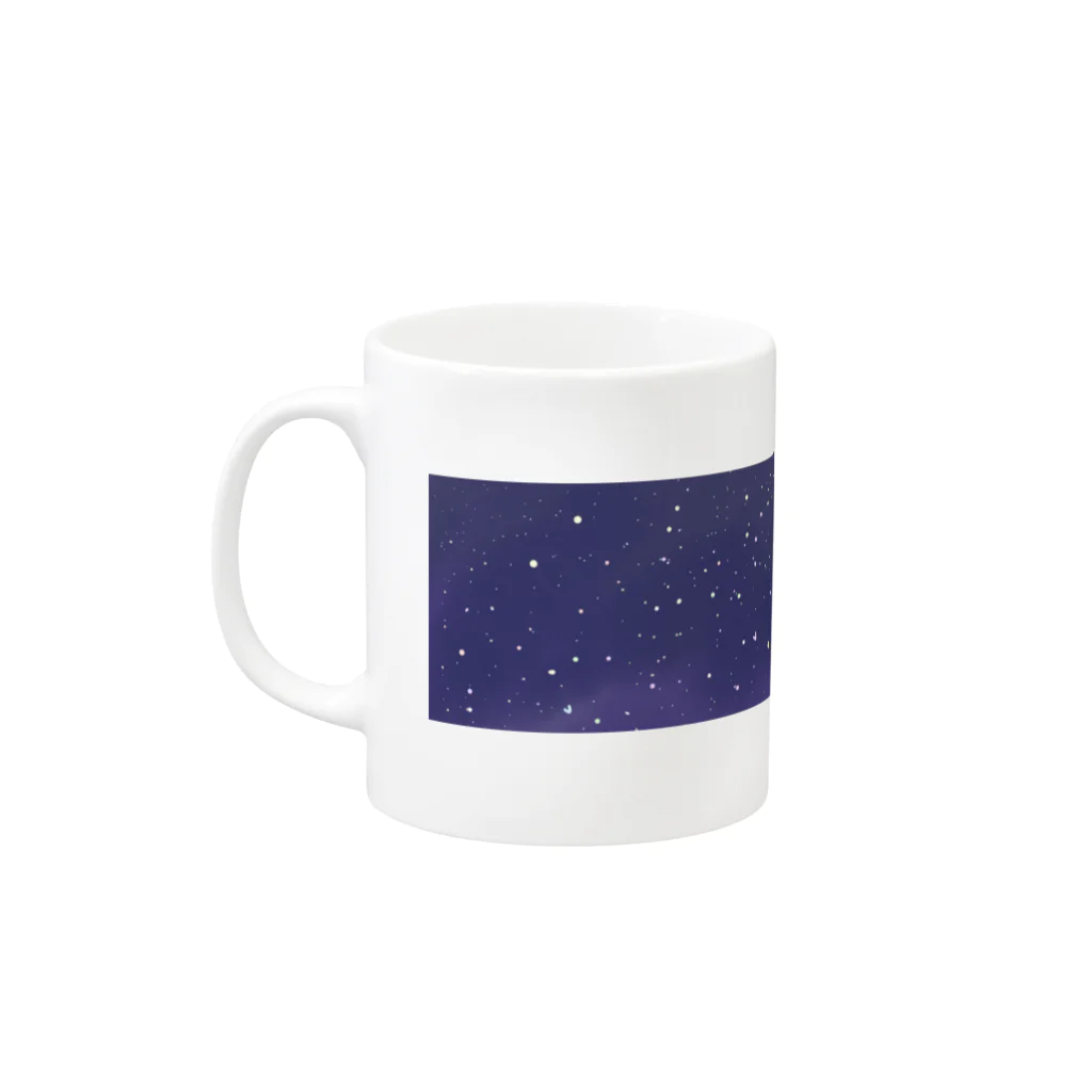 ariariの夜空を切り取る Mug :left side of the handle