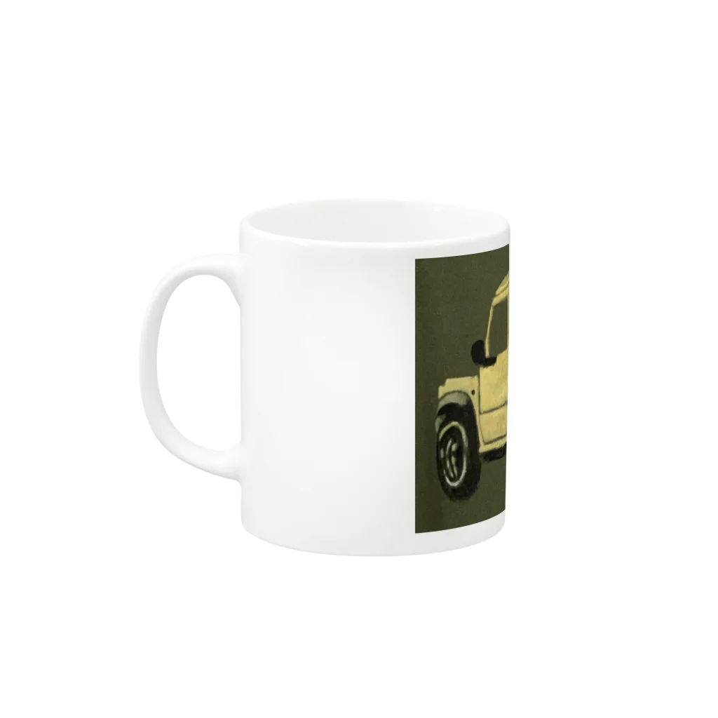 arigatowkaのジムニー Mug :left side of the handle