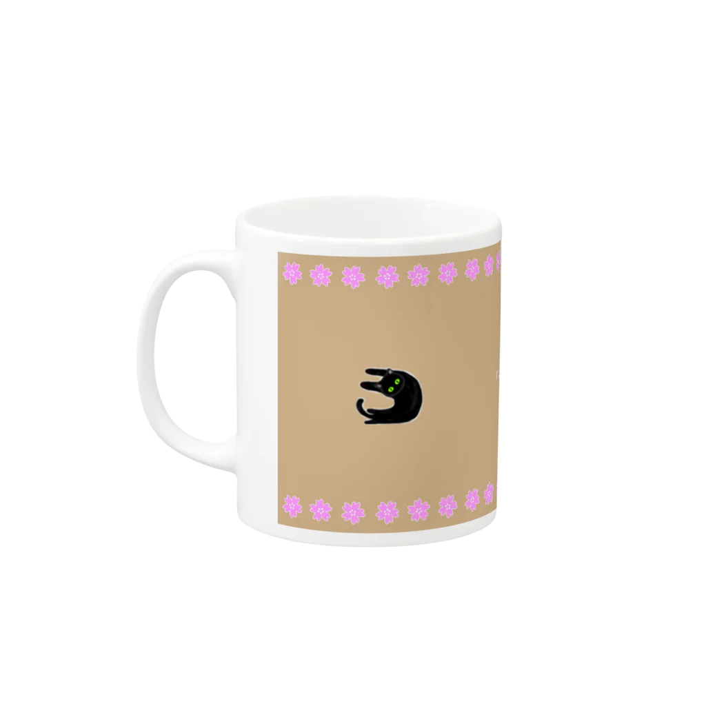 nob999のねこちゃんの2 Mug :left side of the handle