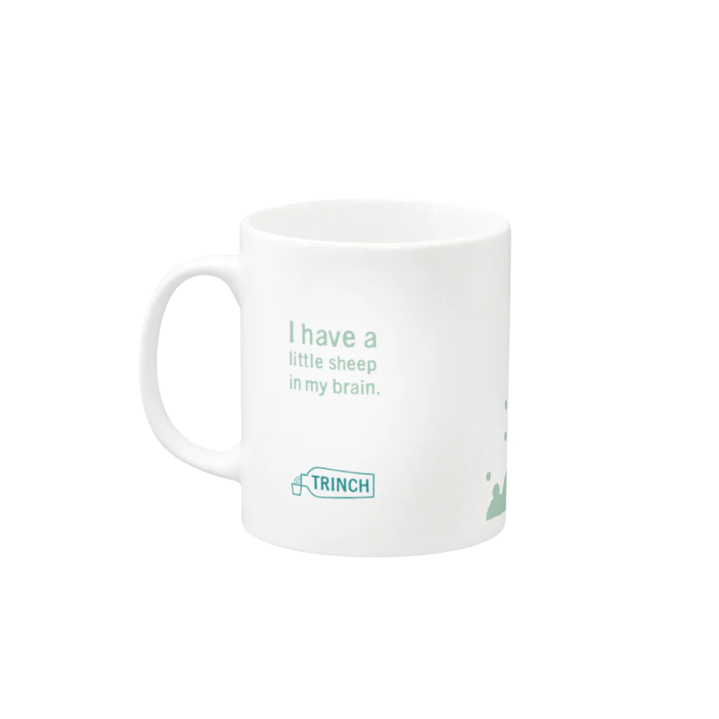 TRINCHの頭の中のちいさな羊 Mug :left side of the handle