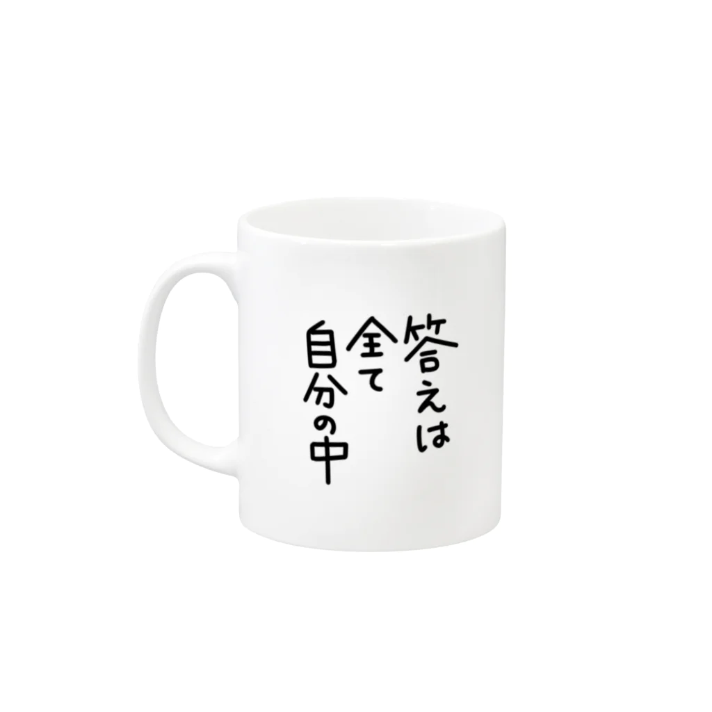 猫のミケランジェロのメッセージ入りマグカップ Mug :left side of the handle