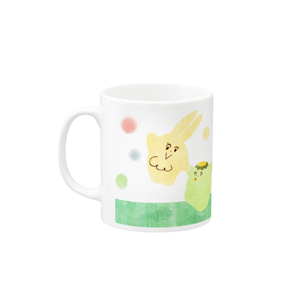 ささきさきじのユメミルゆめみとまるいともだち Mug :left side of the handle