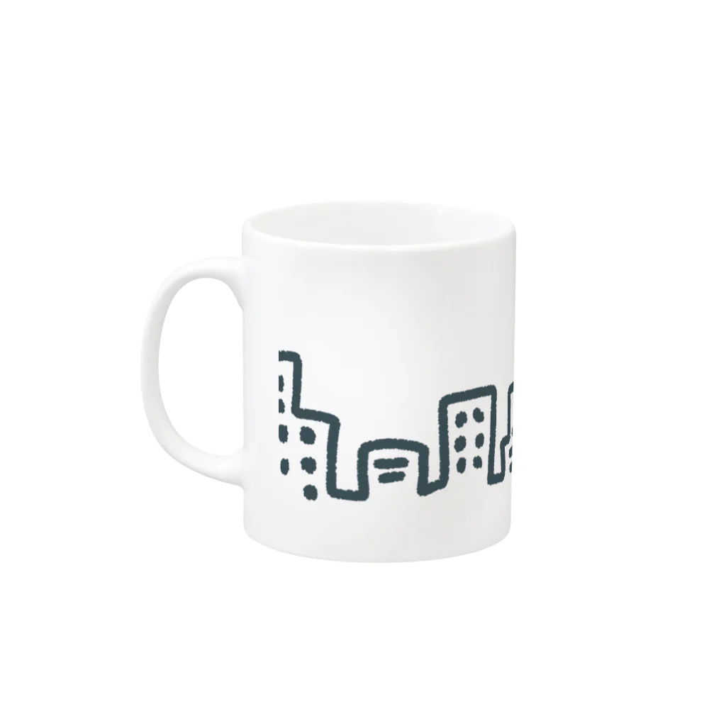 ますだわみの上陸したかいじゅうくん Mug :left side of the handle