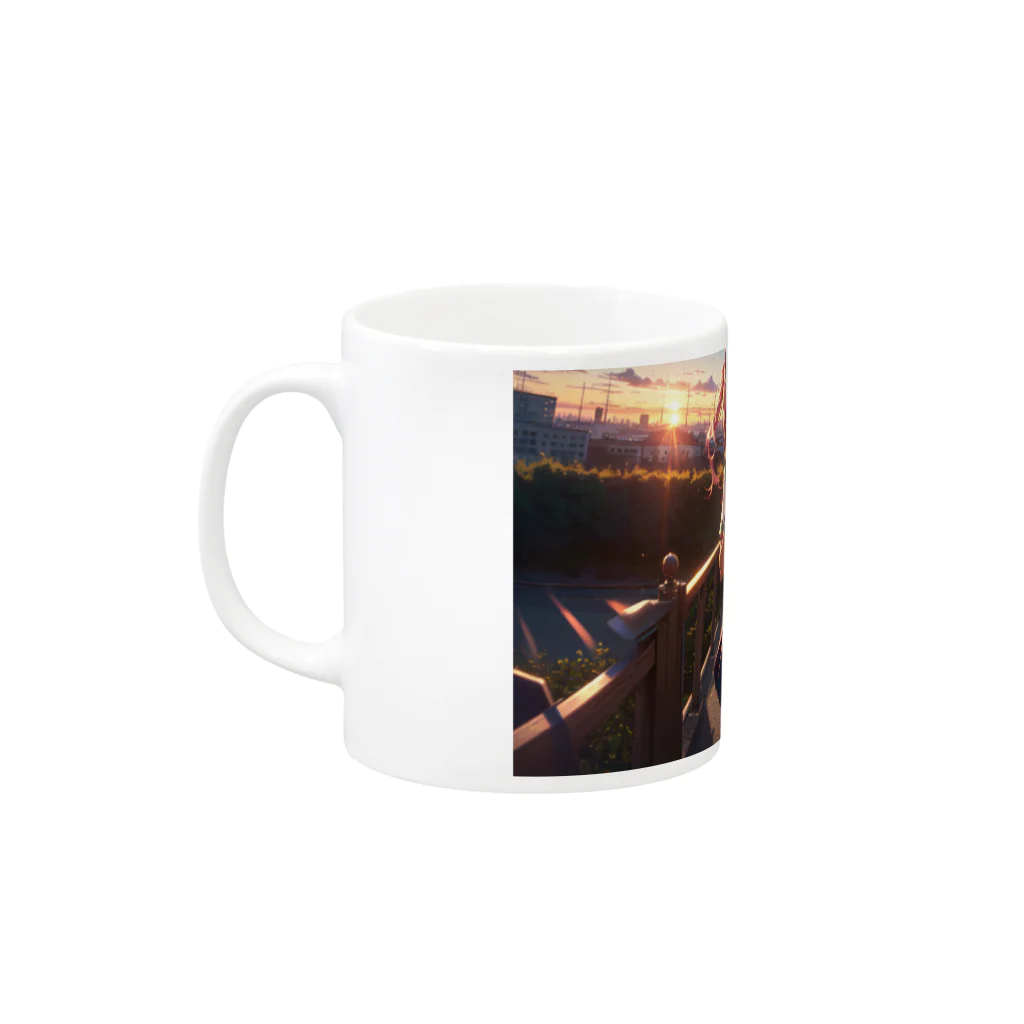 ヴィヴィオの夕焼け Mug :left side of the handle