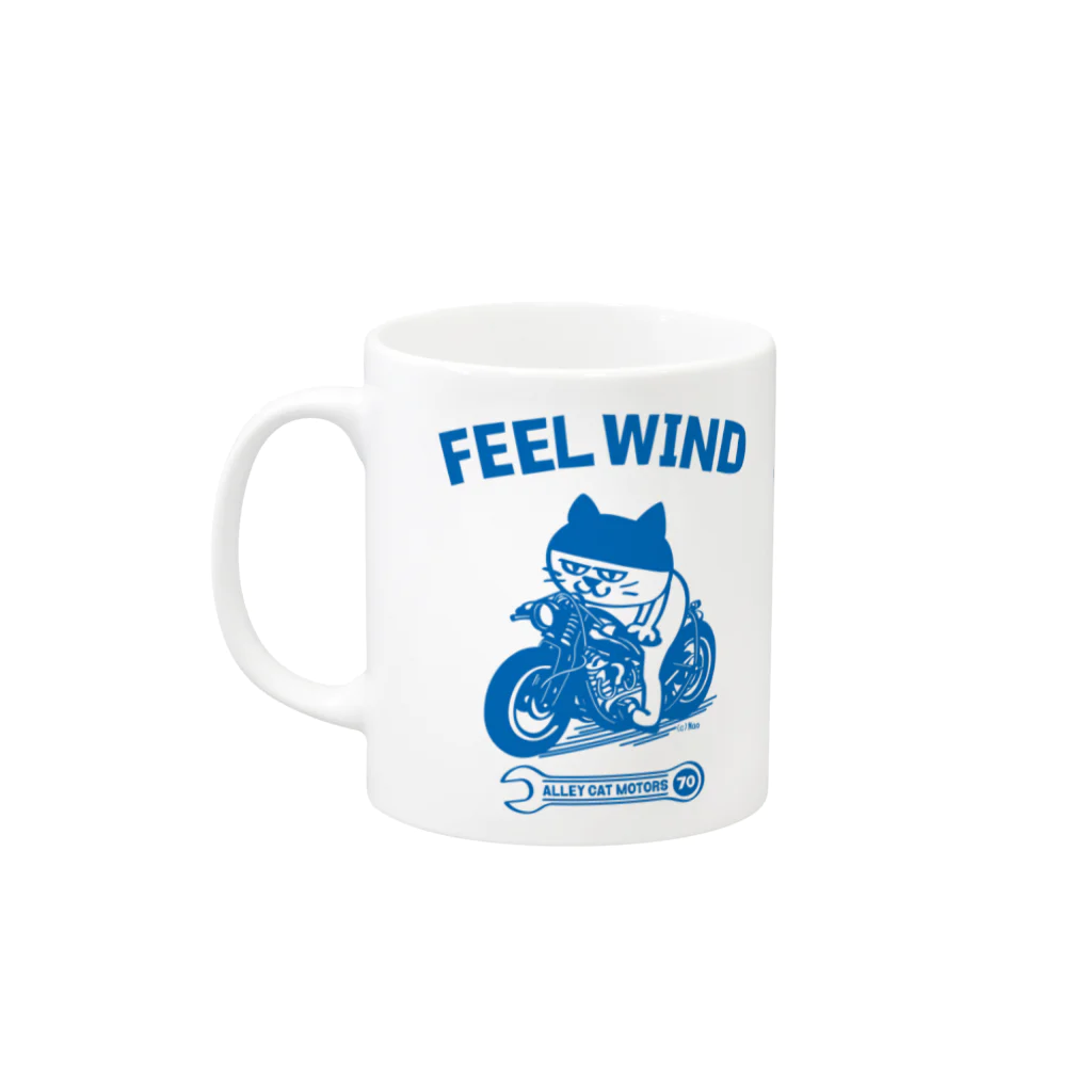 NaoのFEEL WIND 〜ドラ猫モータース〜 1 (b) Mug :left side of the handle