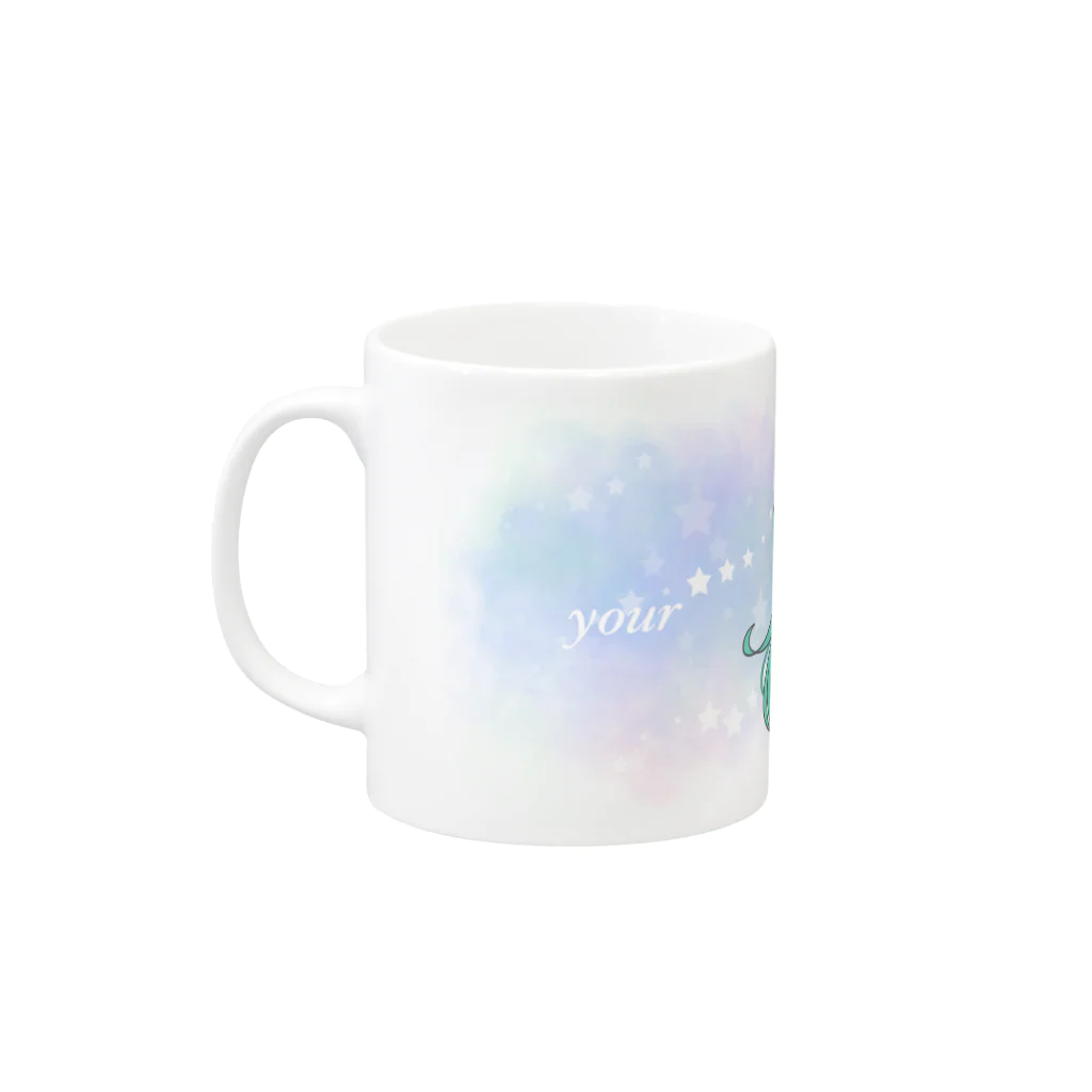 BONI_two_starsのマグカップ★3周年記念★Your my star Mug :left side of the handle